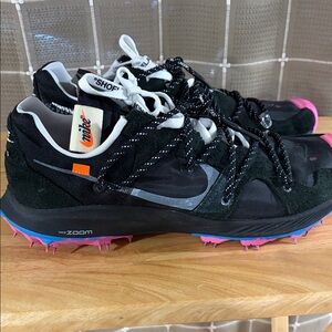 Nike Off-White Terra Kiger with Pink and Blue Accents